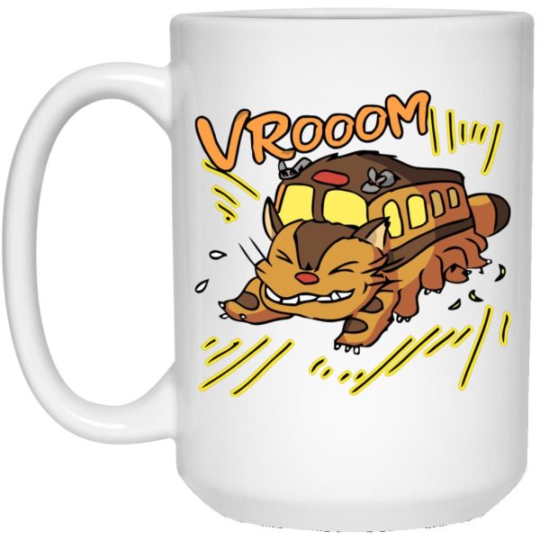 Tom Totoro Concrete - My Neighbor Totoro – Cat Bus Mug-House Decor, Mug, My Neighbor Totoro, Tom Totoro Concrete