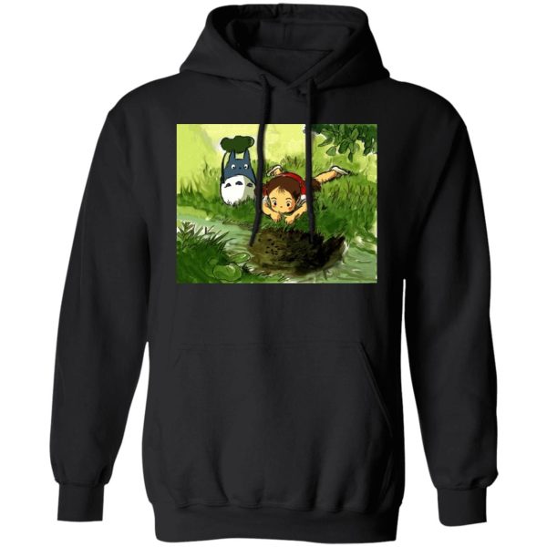 Totoro Anime - My Neighbor Totoro – Playing Mei Hoodie Unisex-Apparel, Hoodie, My Neighbor Totoro, Totoro Anime