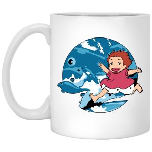 Ponyo 2 - Ghibli Studio Ponyo On The Waves Mug-House Decor, Mug, ponyo, Ponyo 2