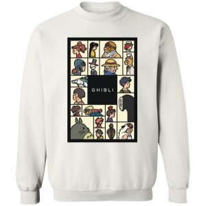 Blue Totoro - Compilation Characters of Studio Ghibli Sweatshirt Unisex-Apparel, Blue Totoro, Howl's Moving Castle, Kiki's Delivery Service, My Neighbor Totoro, princess mononoke, Spirited Away