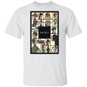 My Neighbor Totoro Satsuki - Compilation Characters of Studio Ghibli T shirt Unisex-Apparel, Howl's Moving Castle, Kiki's Delivery Service, My Neighbor Totoro, My Neighbor Totoro Satsuki, Spirited Away, Tshirt