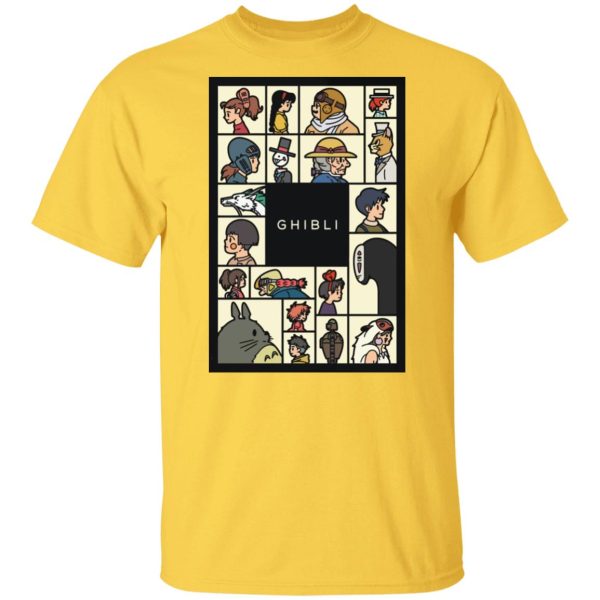 My Neighbor Totoro Satsuki - Compilation Characters of Studio Ghibli T shirt Unisex-Apparel, Howl's Moving Castle, Kiki's Delivery Service, My Neighbor Totoro, My Neighbor Totoro Satsuki, Spirited Away, Tshirt