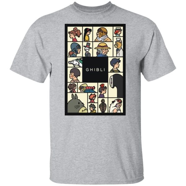 My Neighbor Totoro Satsuki - Compilation Characters of Studio Ghibli T shirt Unisex-Apparel, Howl's Moving Castle, Kiki's Delivery Service, My Neighbor Totoro, My Neighbor Totoro Satsuki, Spirited Away, Tshirt