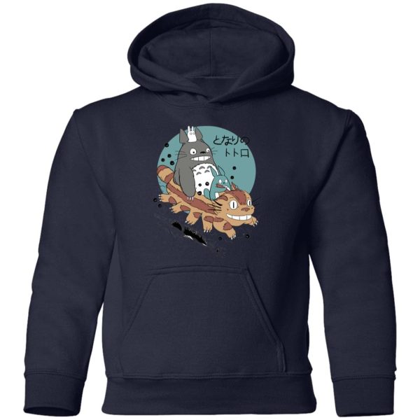 Characters From My Neighbor Totoro - Totoro Riding Catbus Hoodie for Kid-Apparel, Characters From My Neighbor Totoro, Hoodie, My Neighbor Totoro