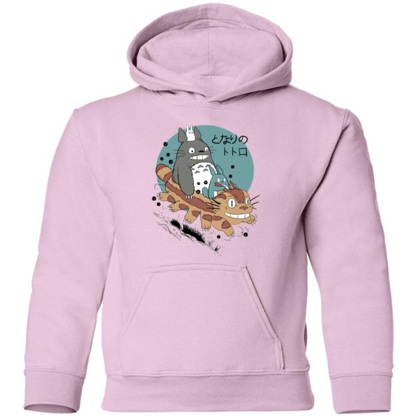 Characters From My Neighbor Totoro - Totoro Riding Catbus Hoodie for Kid-Apparel, Characters From My Neighbor Totoro, Hoodie, My Neighbor Totoro