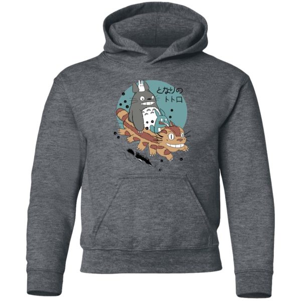 Characters From My Neighbor Totoro - Totoro Riding Catbus Hoodie for Kid-Apparel, Characters From My Neighbor Totoro, Hoodie, My Neighbor Totoro