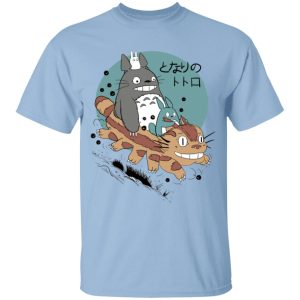 Totoro Bag - Totoro Riding Catbus T Shirt for Kid-Apparel, My Neighbor Totoro, Totoro Bag, Tshirt