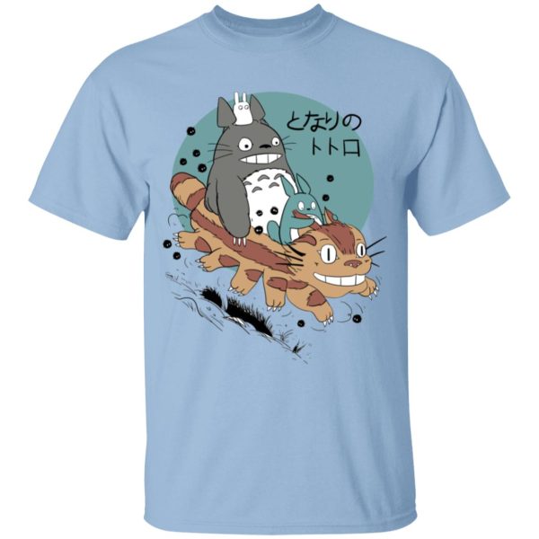 Totoro Bag - Totoro Riding Catbus T Shirt for Kid-Apparel, My Neighbor Totoro, Totoro Bag, Tshirt