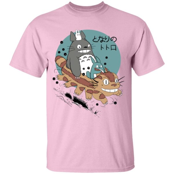 Totoro Bag - Totoro Riding Catbus T Shirt for Kid-Apparel, My Neighbor Totoro, Totoro Bag, Tshirt