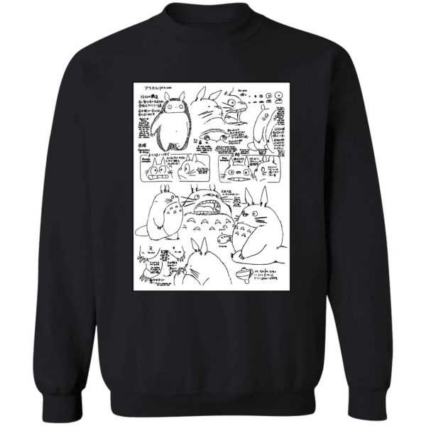 Hayao Miyazaki Totoro - Totoro Original Character Sketch Sweatshirt Unisex-Apparel, Hayao Miyazaki Totoro, My Neighbor Totoro, Sweatshirt