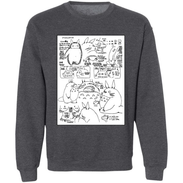 Hayao Miyazaki Totoro - Totoro Original Character Sketch Sweatshirt Unisex-Apparel, Hayao Miyazaki Totoro, My Neighbor Totoro, Sweatshirt