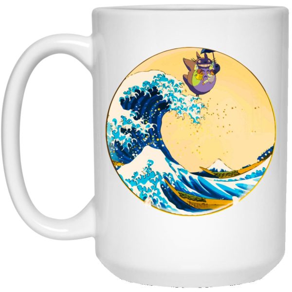 Studio Ghibli Totoro Movie - Totoro On The Waves Mug-Accessories, House Decor, Mug, My Neighbor Totoro, Studio Ghibli Totoro Movie