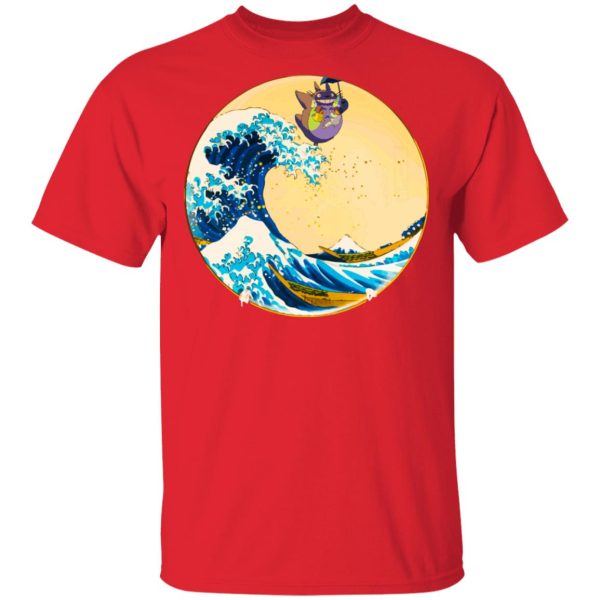 My Neighbor Totoro Satsuki - Totoro On The Waves T Shirt Unisex-Apparel, My Neighbor Totoro, My Neighbor Totoro Satsuki, Tshirt