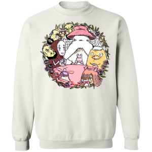 Cast Of Spirited Away - Spirited Away No Face Tea Time Sweatshirt Unisex-Apparel, Cast Of Spirited Away, no face, Spirited Away, Sweatshirt