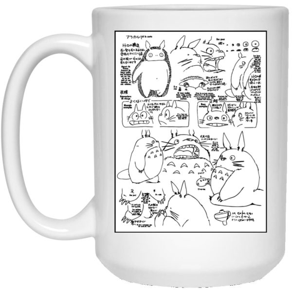 Mei My Neighbour Totoro - Totoro Original Character Sketch Mug-Accessories, House Decor, Mei My Neighbour Totoro, Mug, My Neighbor Totoro