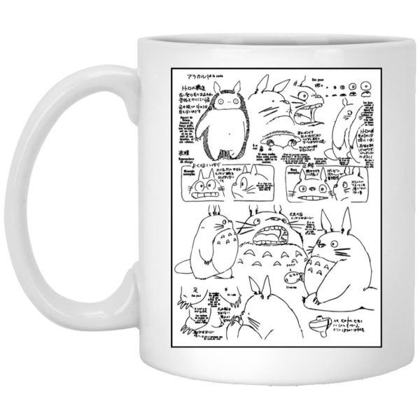 Mei My Neighbour Totoro - Totoro Original Character Sketch Mug-Accessories, House Decor, Mei My Neighbour Totoro, Mug, My Neighbor Totoro