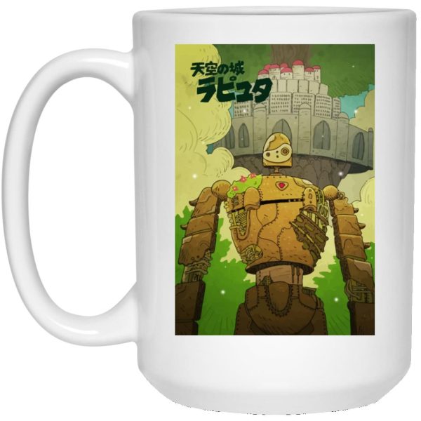 Laputa Castle In The Sky - Laputa Castle in the Sky Robot Warrior Mug-Accessories, House Decor, Laputa: Castle in the Sky, Mug