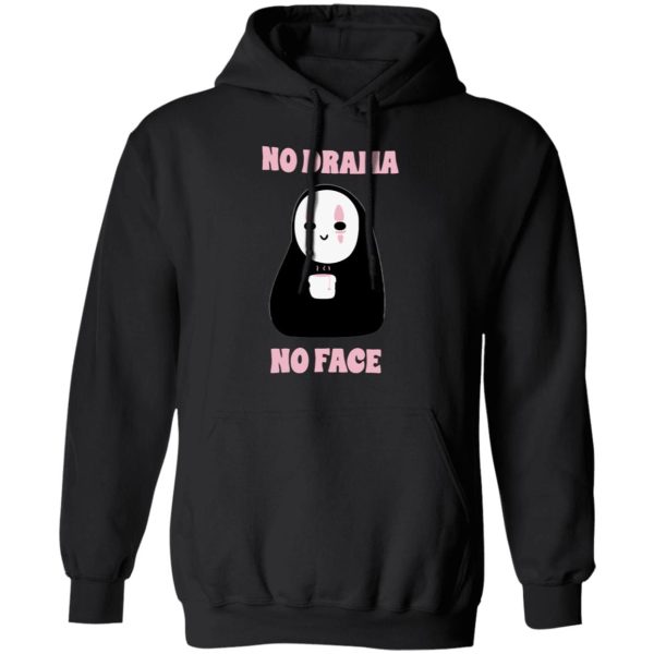 Spirited Away With Puppets - No Drama, No Face Hoodie Unisex-Apparel, Hoodie, kaonashi, no face, Spirited Away, Spirited Away With Puppets