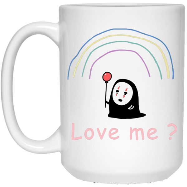 Spirited Away Online - Spirited Away – No Face, Love Me? Mug-Accessories, House Decor, kaonashi, Mug, no face, Spirited Away, Spirited Away Online