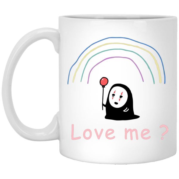 Spirited Away Online - Spirited Away – No Face, Love Me? Mug-Accessories, House Decor, kaonashi, Mug, no face, Spirited Away, Spirited Away Online