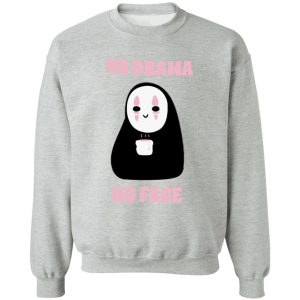 Spirited Away Bathhouse - No Drama, No Face Sweatshirt Unisex-Apparel, kaonashi, no face, Spirited Away, Spirited Away Bathhouse, Sweatshirt