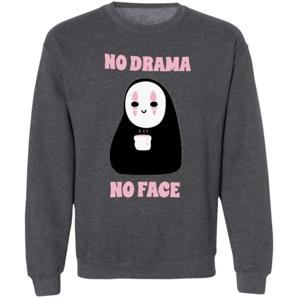 Spirited Away Bathhouse - No Drama, No Face Sweatshirt Unisex-Apparel, kaonashi, no face, Spirited Away, Spirited Away Bathhouse, Sweatshirt