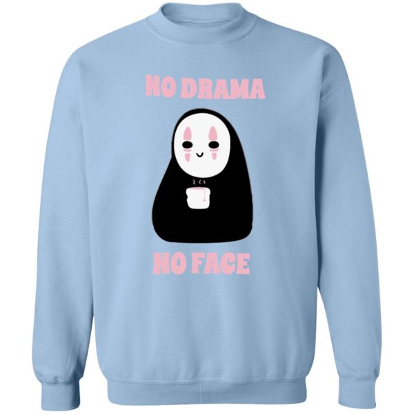 Spirited Away Bathhouse - No Drama, No Face Sweatshirt Unisex-Apparel, kaonashi, no face, Spirited Away, Spirited Away Bathhouse, Sweatshirt