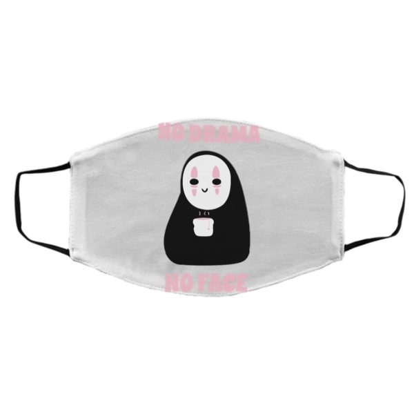 Spirited Away Live - No Drama, No Face Face Mask-Accessories, Face Mask, kaonashi, no face, Spirited Away, Spirited Away Live