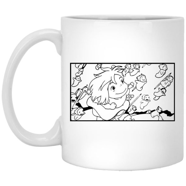 Ponyo Studio Ghibli - Ponyo – Freedom Sketch Mug-Accessories, House Decor, Mug, ponyo, Ponyo Studio Ghibli