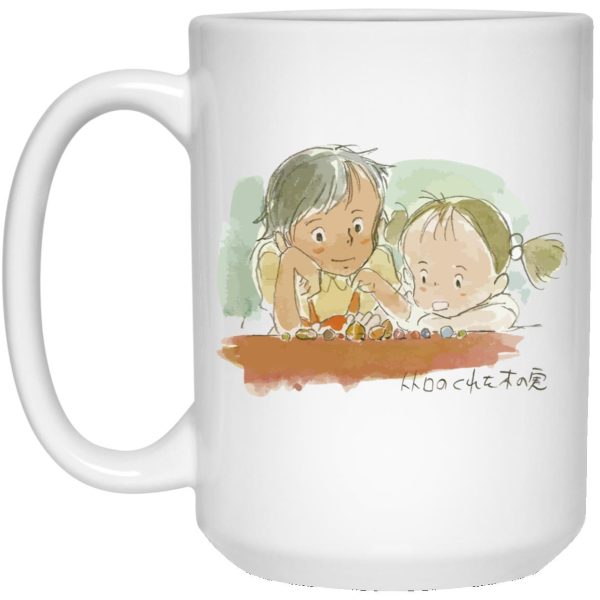 Kawagoe Totoro Forest - My Neighbor Totoro – Mei & Satsuki Water Color Mug-House Decor, Kawagoe Totoro Forest, Mug, My Neighbor Totoro