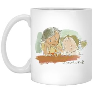 Kawagoe Totoro Forest - My Neighbor Totoro – Mei & Satsuki Water Color Mug-House Decor, Kawagoe Totoro Forest, Mug, My Neighbor Totoro