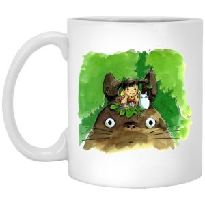 Studio Ghibli My Neighbor Totoro - My Neighbor Totoro & Mei Water Color Art Mug-Accessories, House Decor, Mug, My Neighbor Totoro, Studio Ghibli My Neighbor Totoro