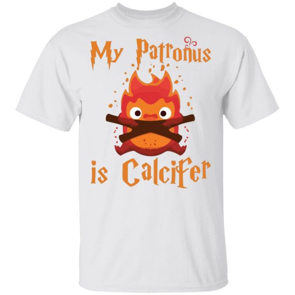 Sophie Hatter Howl's Moving Castle - Howl’s Moving Castle – My Patronus is Calcifer T Shirt-Apparel, Howl's Moving Castle, Sophie Hatter Howl's Moving Castle, Tshirt