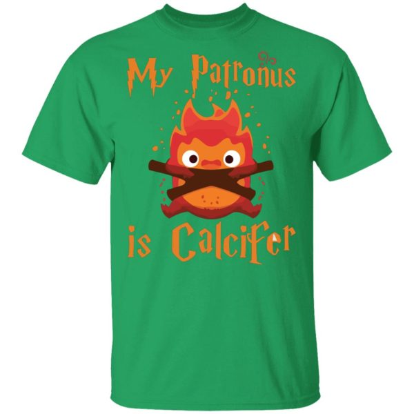 Sophie Hatter Howl's Moving Castle - Howl’s Moving Castle – My Patronus is Calcifer T Shirt-Apparel, Howl's Moving Castle, Sophie Hatter Howl's Moving Castle, Tshirt