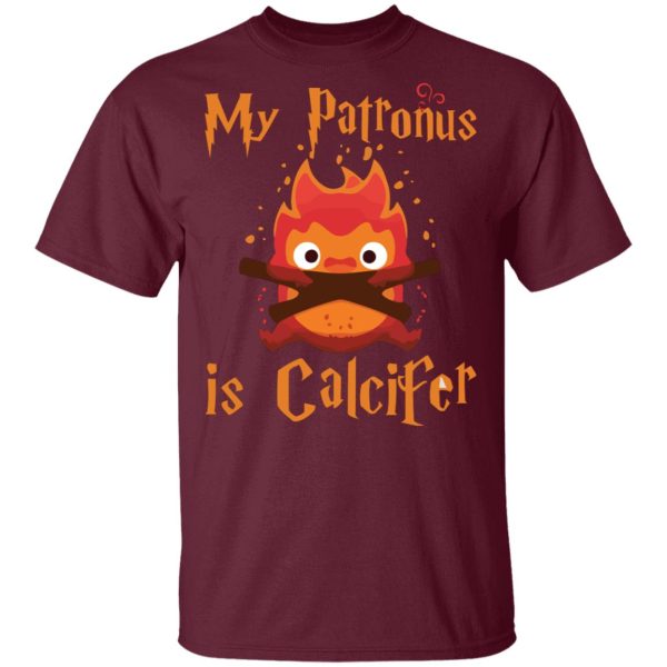 Sophie Hatter Howl's Moving Castle - Howl’s Moving Castle – My Patronus is Calcifer T Shirt-Apparel, Howl's Moving Castle, Sophie Hatter Howl's Moving Castle, Tshirt