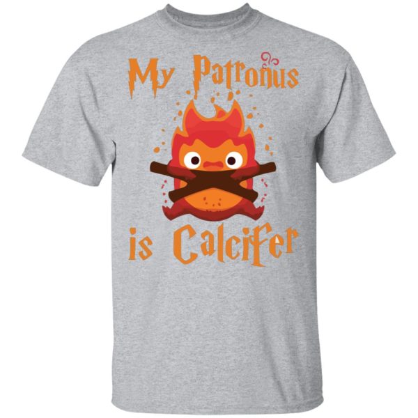 Sophie Hatter Howl's Moving Castle - Howl’s Moving Castle – My Patronus is Calcifer T Shirt-Apparel, Howl's Moving Castle, Sophie Hatter Howl's Moving Castle, Tshirt