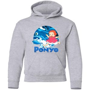 Ponyo Hayao - Ghibli Studio Ponyo On The Waves Hoodie for Kid-Apparel, Hoodie, ponyo, Ponyo Hayao