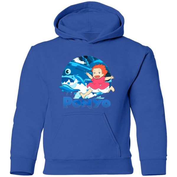 Ponyo Hayao - Ghibli Studio Ponyo On The Waves Hoodie for Kid-Apparel, Hoodie, ponyo, Ponyo Hayao