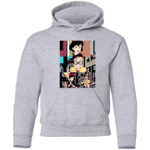 Cat Name Kiki's Delivery Service - Kiki’s Delivery Service Tower Collage Hoodie for Kid-Apparel, Cat Name Kiki's Delivery Service, Hoodie, Kiki's Delivery Service