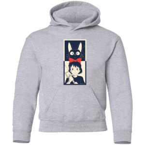 Cat From Kiki's Delivery Service Name - Kiki’s Delivery Service Hoodie for Kid-Apparel, Cat From Kiki's Delivery Service Name, Hoodie, Kiki's Delivery Service