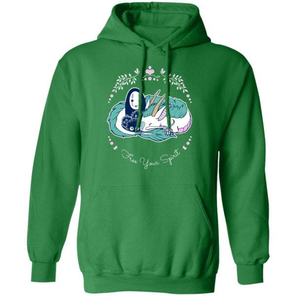 Elden Ring Have Mercy For The Spirited Away Shamans - Spirited Away – No Face and Haku Dragon Hoodie-Apparel, Elden Ring Have Mercy For The Spirited Away Shamans, Hoodie, kaonashi, no face, Spirited Away