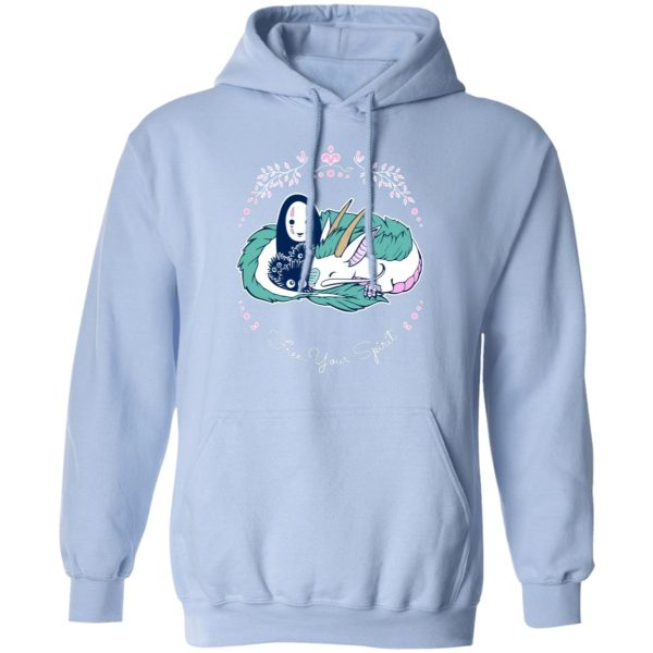 Elden Ring Have Mercy For The Spirited Away Shamans - Spirited Away – No Face and Haku Dragon Hoodie-Apparel, Elden Ring Have Mercy For The Spirited Away Shamans, Hoodie, kaonashi, no face, Spirited Away