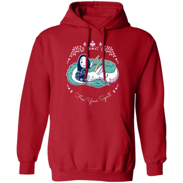 Elden Ring Have Mercy For The Spirited Away Shamans - Spirited Away – No Face and Haku Dragon Hoodie-Apparel, Elden Ring Have Mercy For The Spirited Away Shamans, Hoodie, kaonashi, no face, Spirited Away