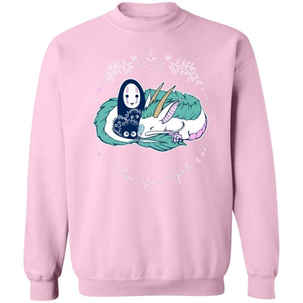 Spirited Away Haku And Chihiro - Spirited Away – No Face and Haku Dragon Sweatshirt-Apparel, Spirited Away, Spirited Away Haku And Chihiro, Sweatshirt