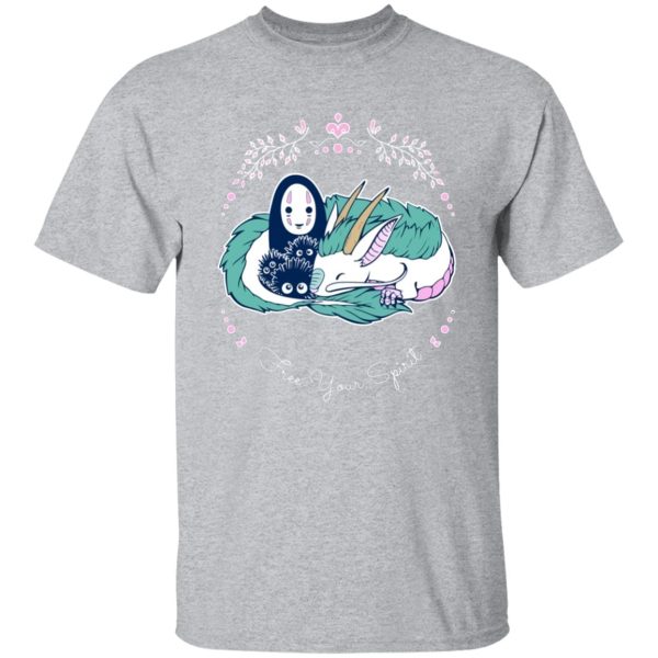 Spirited Away Theatre - Spirited Away – No Face and Haku Dragon T Shirt-Apparel, kaonashi, no face, Spirited Away, Spirited Away Theatre, Tshirt