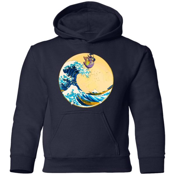 Chat Bus Totoro - Totoro On The Waves Hoodie for Kid-Apparel, Chat Bus Totoro, Hoodie, My Neighbor Totoro