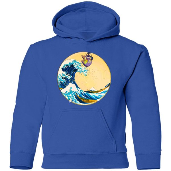 Chat Bus Totoro - Totoro On The Waves Hoodie for Kid-Apparel, Chat Bus Totoro, Hoodie, My Neighbor Totoro