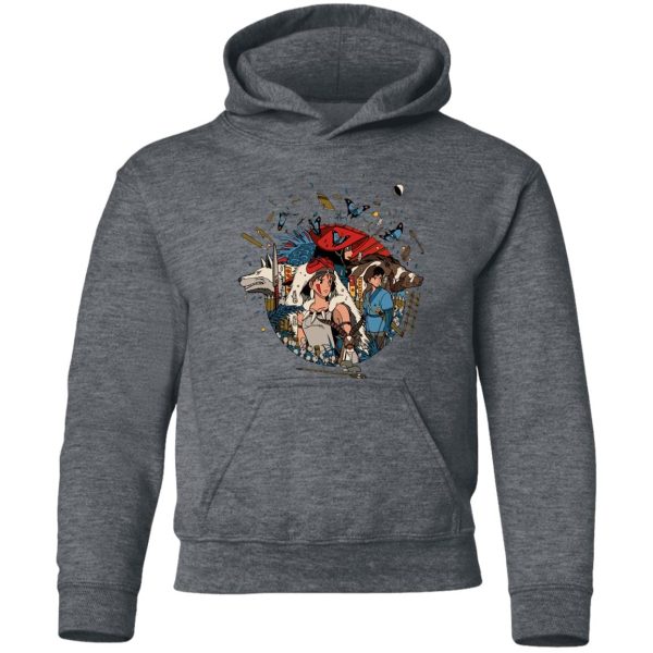 Princess Mononoke Forest Spirit - Princess Mononoke Kokyo Hoodie for Kid-Apparel, Hoodie, princess mononoke, Princess Mononoke Forest Spirit