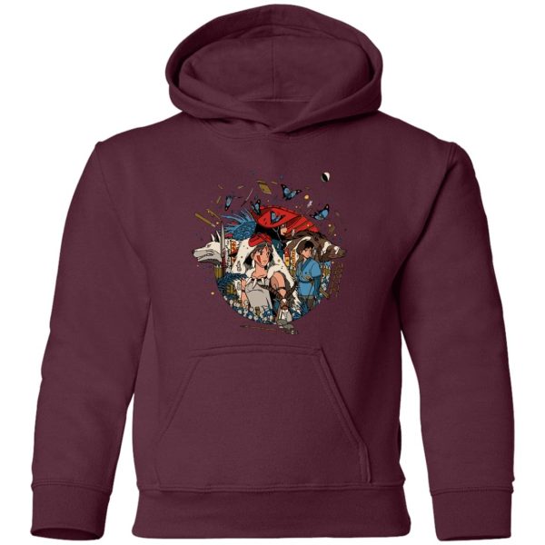 Princess Mononoke Forest Spirit - Princess Mononoke Kokyo Hoodie for Kid-Apparel, Hoodie, princess mononoke, Princess Mononoke Forest Spirit