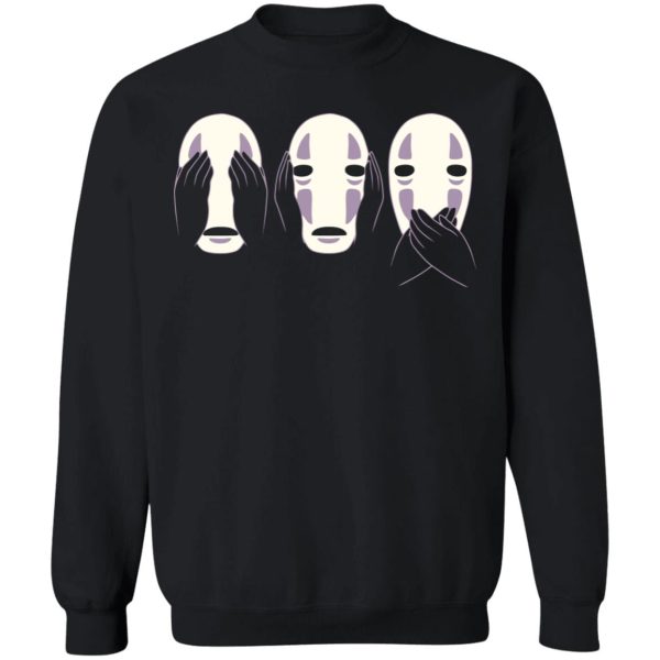 Spirited Away Soot Sprites - Kaonashi No Face Sweatshirt-Apparel, kaonashi, no face, Spirited Away, Spirited Away Soot Sprites, Sweatshirt